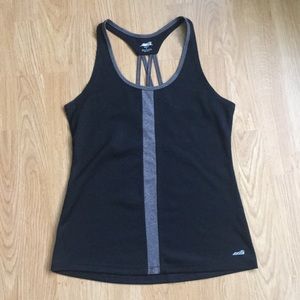 Black and grey athletic tank